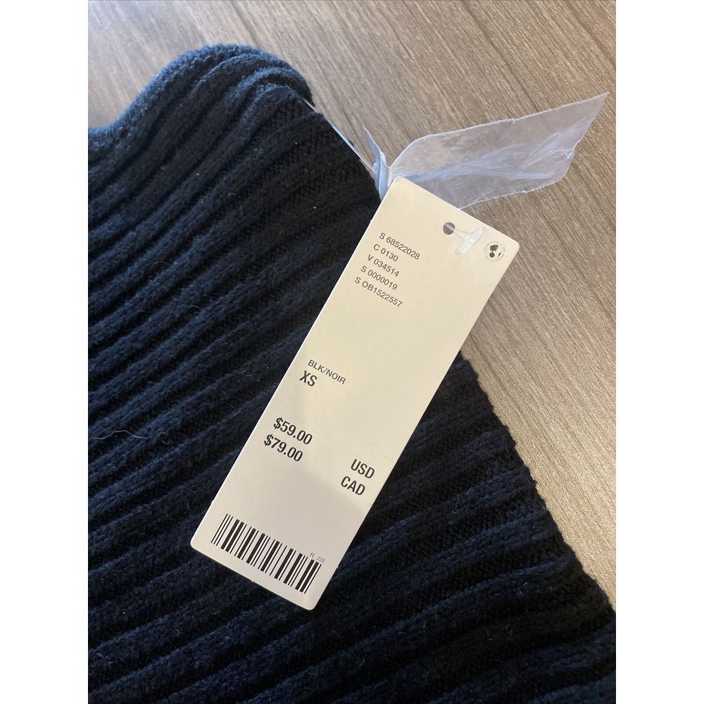 Urban Outfitters UO Claudia Cut-In Mock Neck Sweater Dress Black XS MSRP $59 NWT - Picture 7 of 14